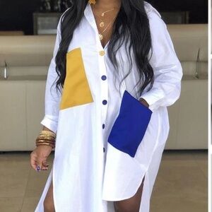 T-shirt dress 💙💛